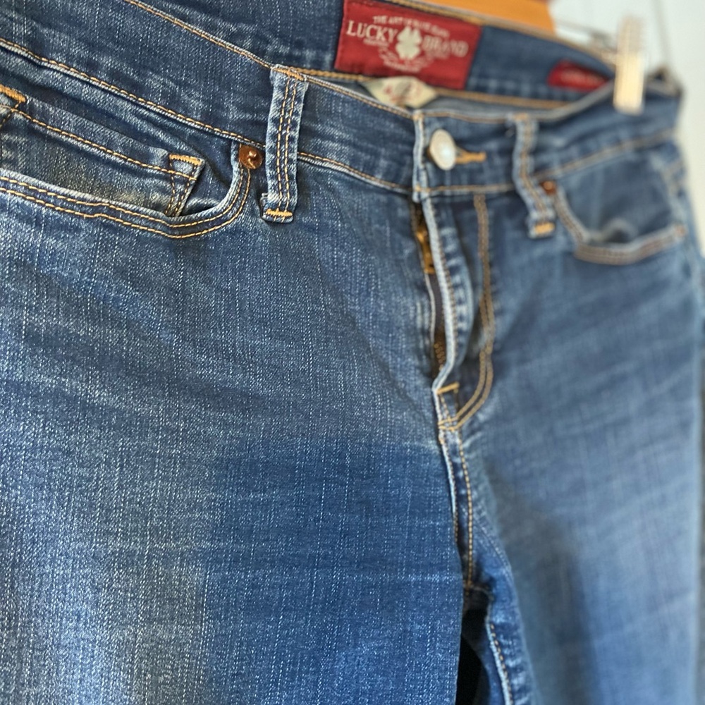 Lucky Brand Women's Straight Leg Blue Jeans - Picture 2 of 5